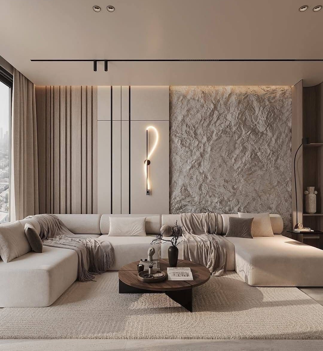 Luxury living furniture layout – Black Oak furniture shop Delhi